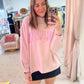 Mama Mock Neck Sweatshirt Light Pink