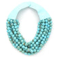 Layered Chunky Beaded Necklace
