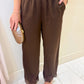 Chic Lace Trim Pants