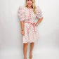 Dutch Floral Puff Sleeve Mini Dress