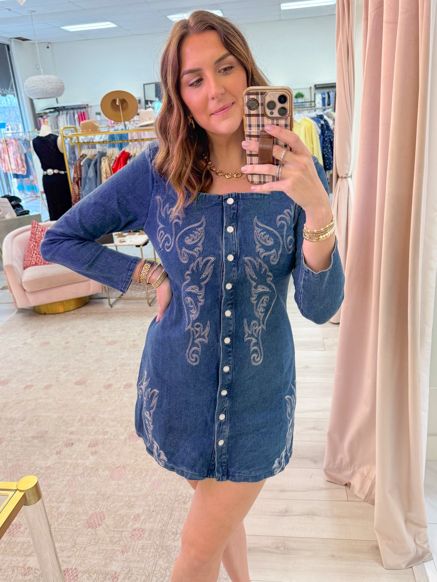 Lone Star Denim Mini Dress