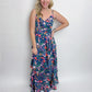 Painted Blooms Tiered Maxi Dress