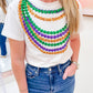 Mardi Gras Sequin Beads Tee