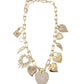 Fancy Heart Charm Necklace