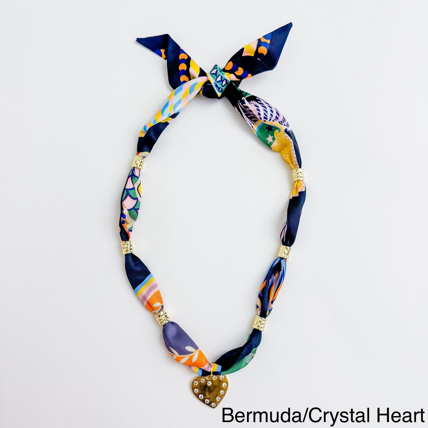 Gold Spacer Scarf Necklace
