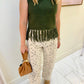 Spruce Fringe Sweater Vest