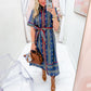 Poet's Garden Button Up Midi Dress