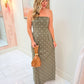 Polka Dot Tube Maxi Dress