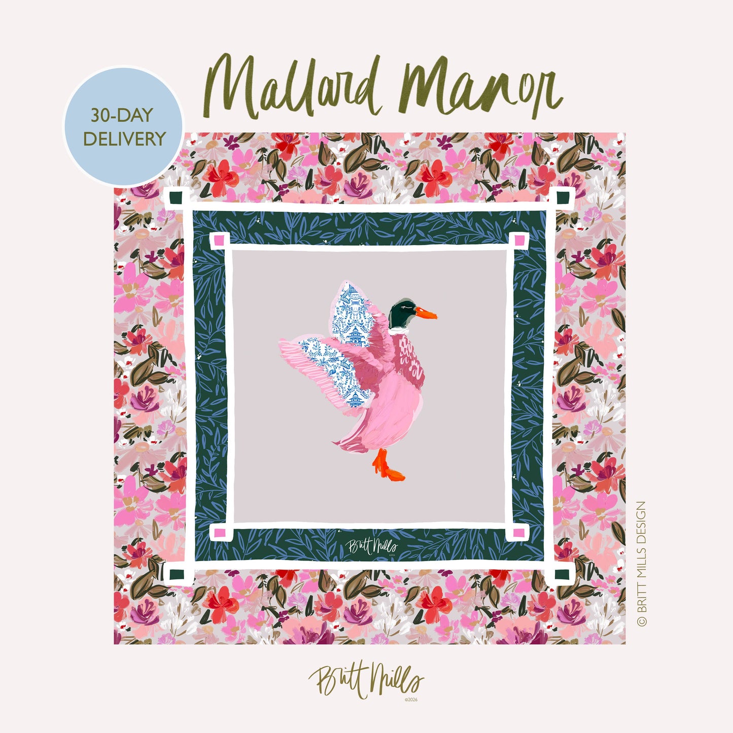 Britt Mills Mahjong Mat