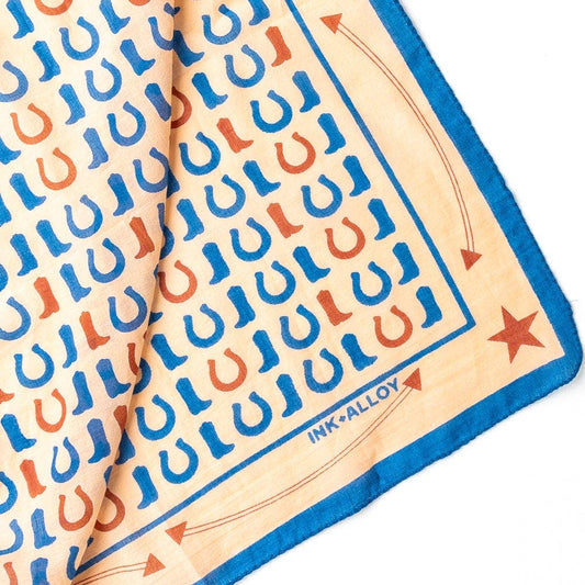 Olivia Square Scarf Boot Print