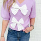 Bow Front Sweater Top