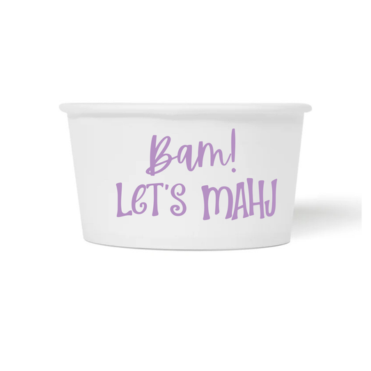 Bam Let's Mahj Paper Snack Cups