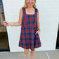 Plaid & Proper Bow Mini Dress