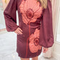 Juno Bubble Sleeve Poppy Mini Dress