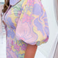 Paige Floral Poplin Puff Sleeve Dress