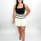 Victoria Smocked Mini Skirt