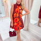 Amber Poppy Cocktail Dress