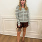 ZS Medina Stripe Cardigan Aqua Cloud
