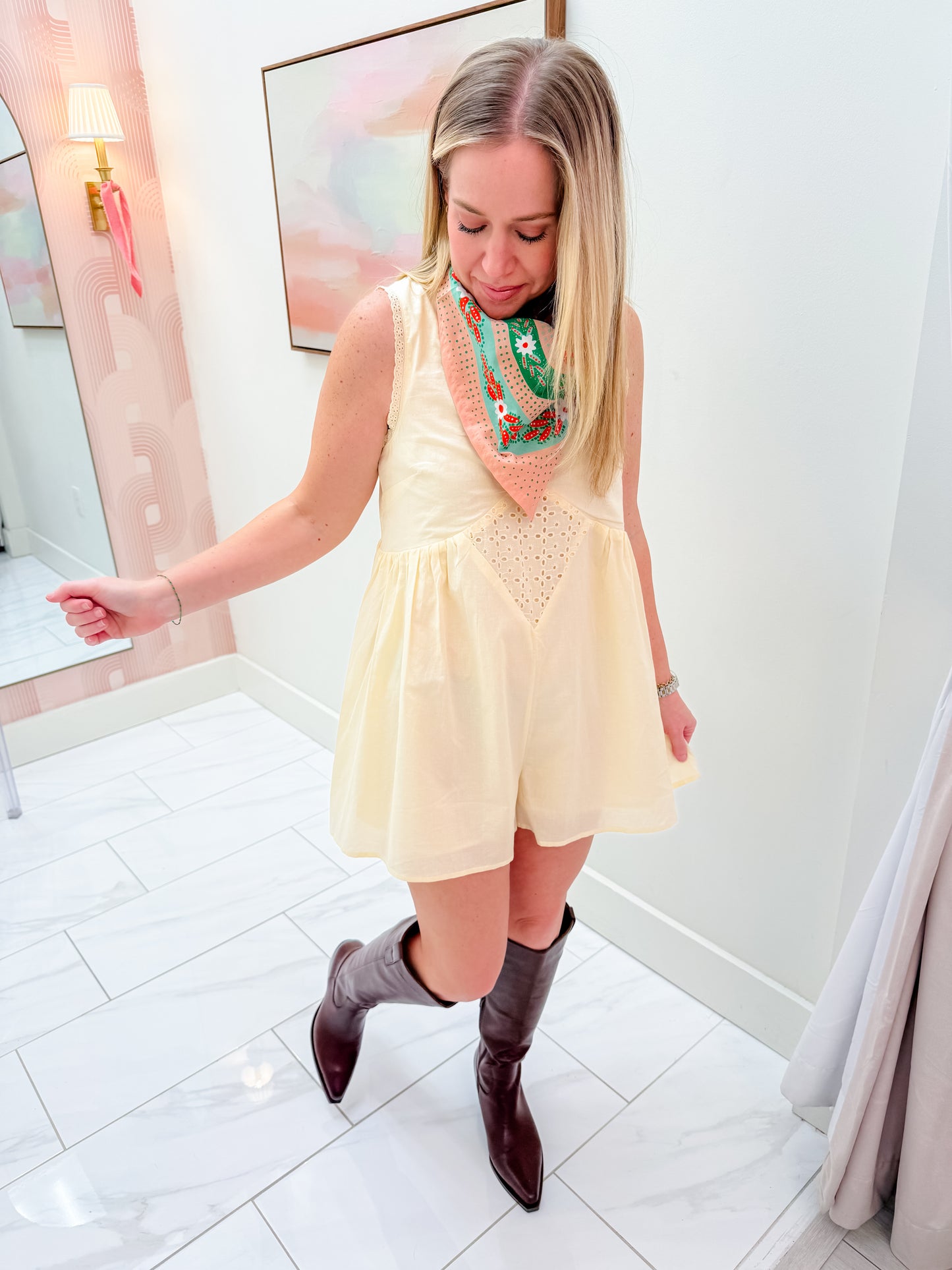 Susannah Voile Romper