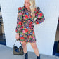 The Hazel Dress Midnight Petals
