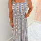 Bernadette Dress Flower Stripe