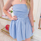 Sera Strapless Pleated Mini Dress