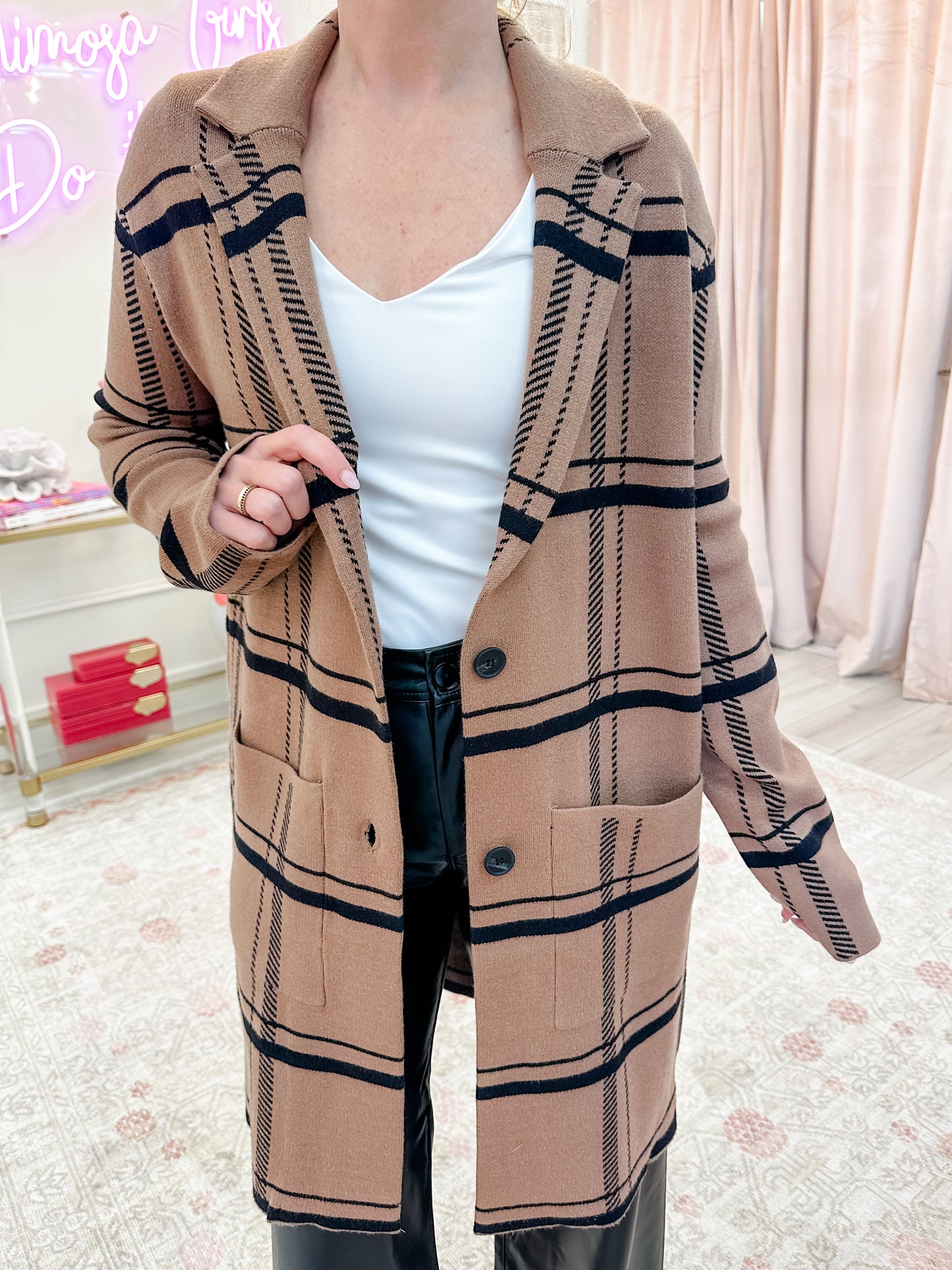 ZS Timber Plaid Cardigan