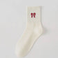 Bow Knit Crew Socks