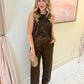 Chic Lace Trim Pants