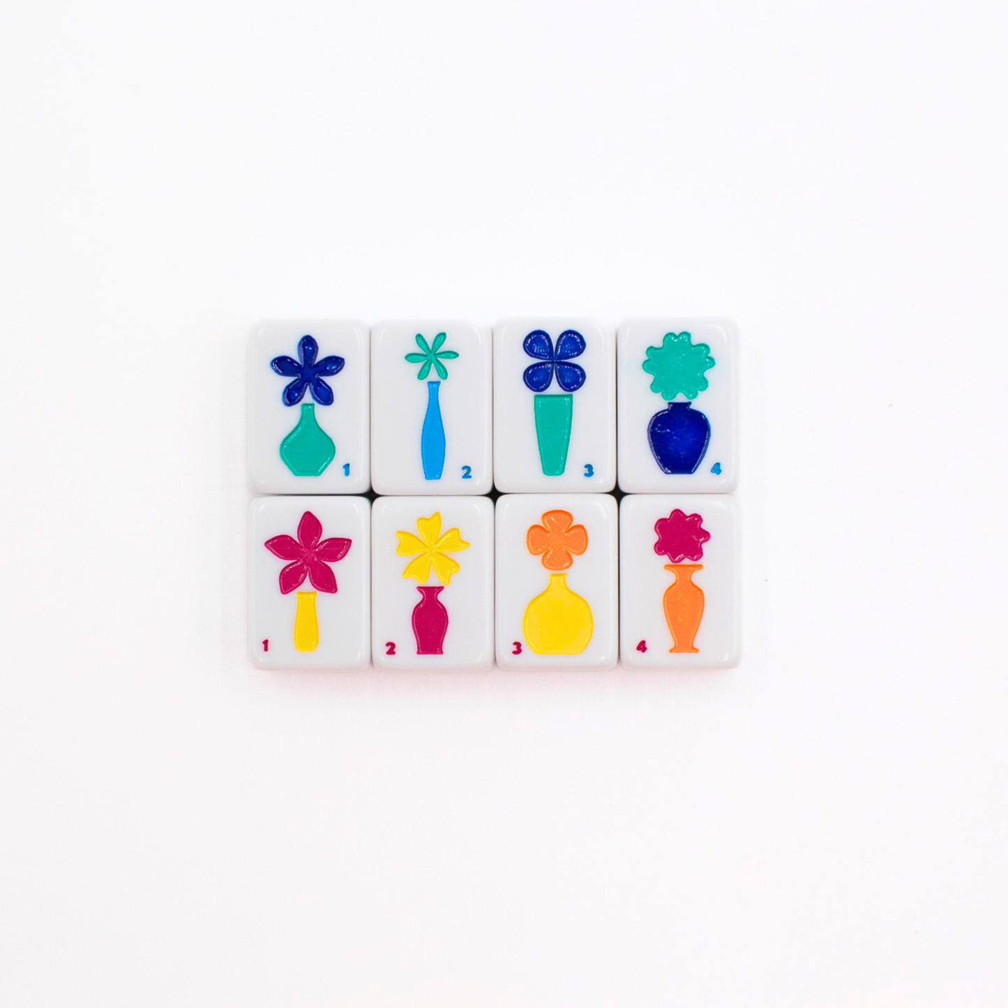 Mini Travel Mahjong Set White