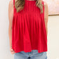 Carter Pleated Sleeveless Top