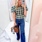 Pretty in Plaid Peplum Blouse