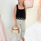 JBD Stripe Barrel Jean with Seams