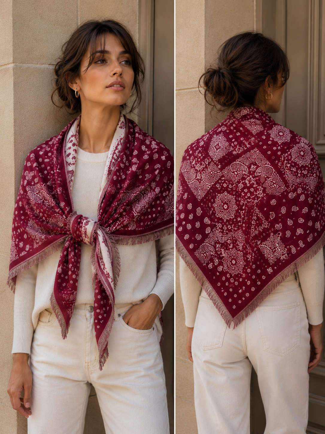 Paisley Triangle Scarf