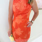 Garden Gate Textured Cocktail Dress