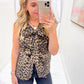 Catya Leopard Tie Vest