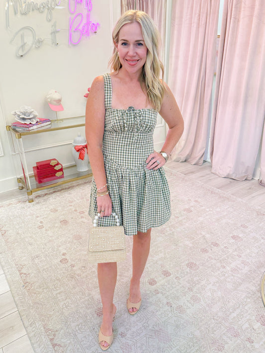 Gabrielle Gingham Mini Dress