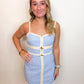 Rope Trim Mini Dress