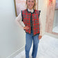 Christmas Tartan Quilted Vest