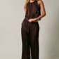 Halter Neck Lace Trim Top