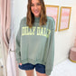 Dilly Dally Reversible Mock Neck Sweatshirt
