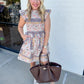 Paisley Petals Smocked Mini Dress