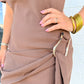 Espresso Sash Mini Dress