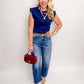 Elevated Knit Shoulder Pad Top