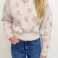 Winter Rose Cropped Sweater