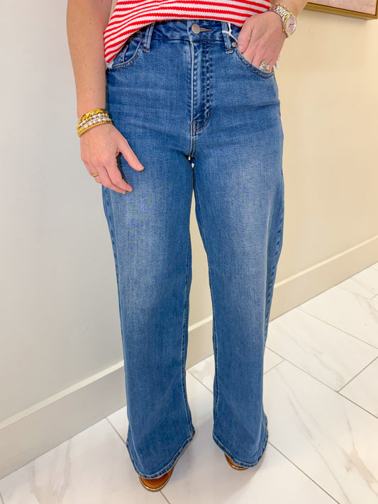 JBD High Rise Full Length Loose Straight Med