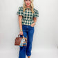 Pretty in Plaid Peplum Blouse