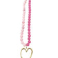 Maven Beaded Necklace with Jumbo Heart Charm