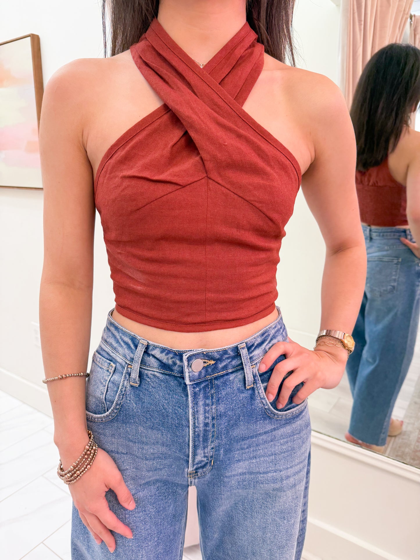 Winnie Cross Front Top