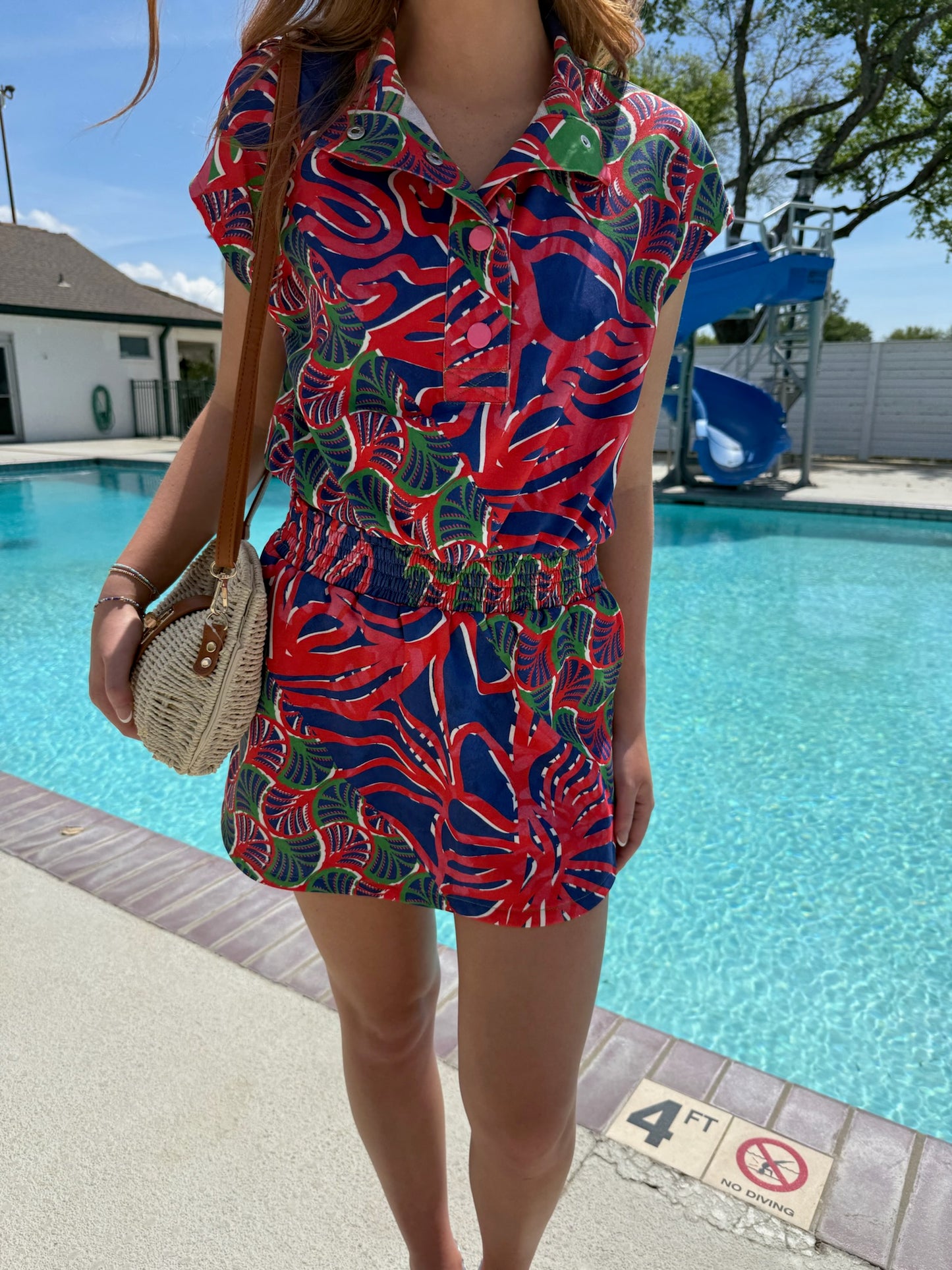 Stevie Skort Nautical Geo